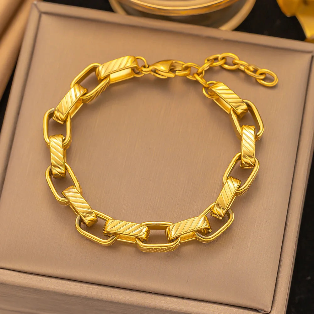 Golden Horizon — Stainless Steel Bracelet