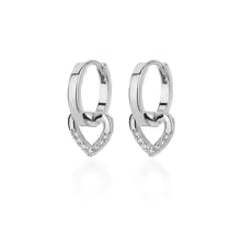Eternal Spark — Heart Zirconia Drop Earrings