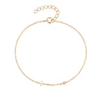 Roxi — Sterling Silver Cross Bracelet