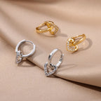 Eternal Spark — Heart Zirconia Drop Earrings