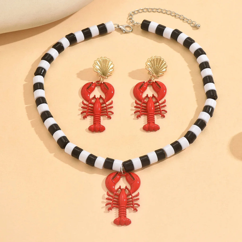Ocean Lobster Jewelry Set