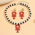 Ocean Lobster Jewelry Set