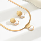 Golden Tides — Heart Jewelry Set