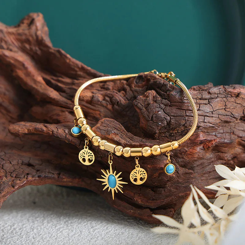 Sunburst Charm Jewelry Set
