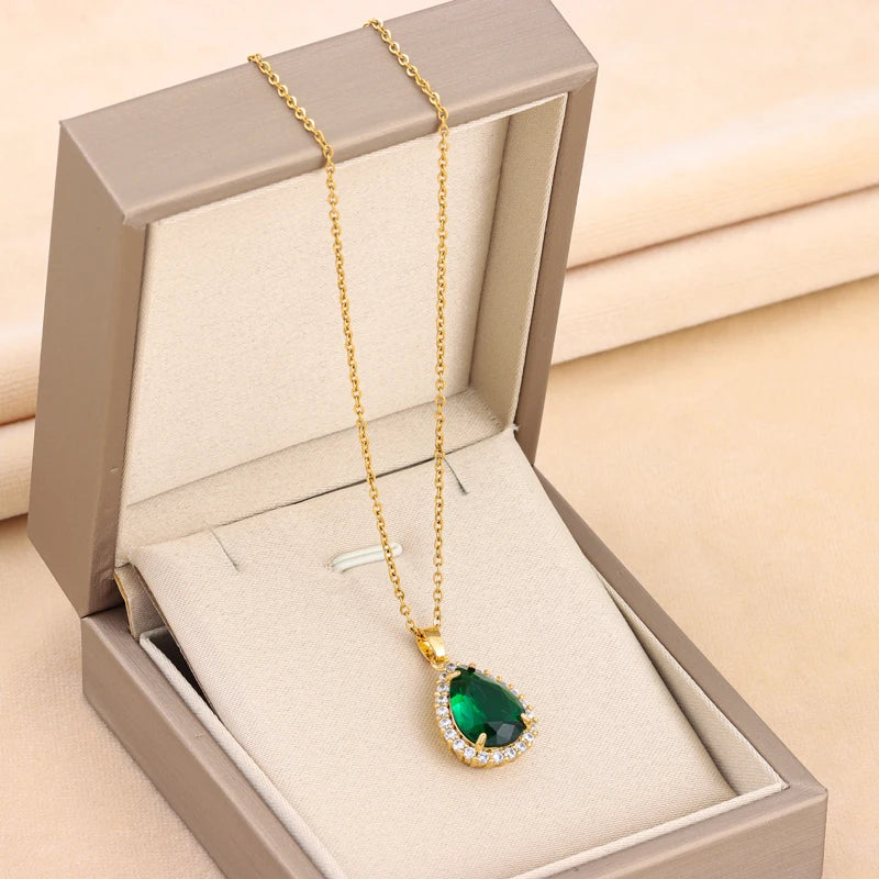 Green Crystal Pendant